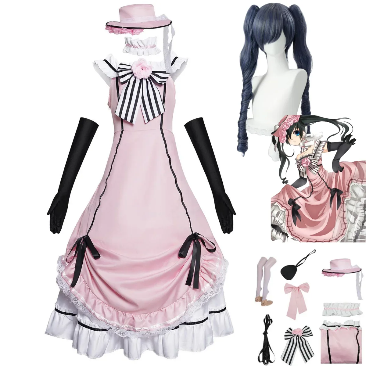 Anime Cosplay Robin - Anime Black Butler Ciel Phantomhive Smile
