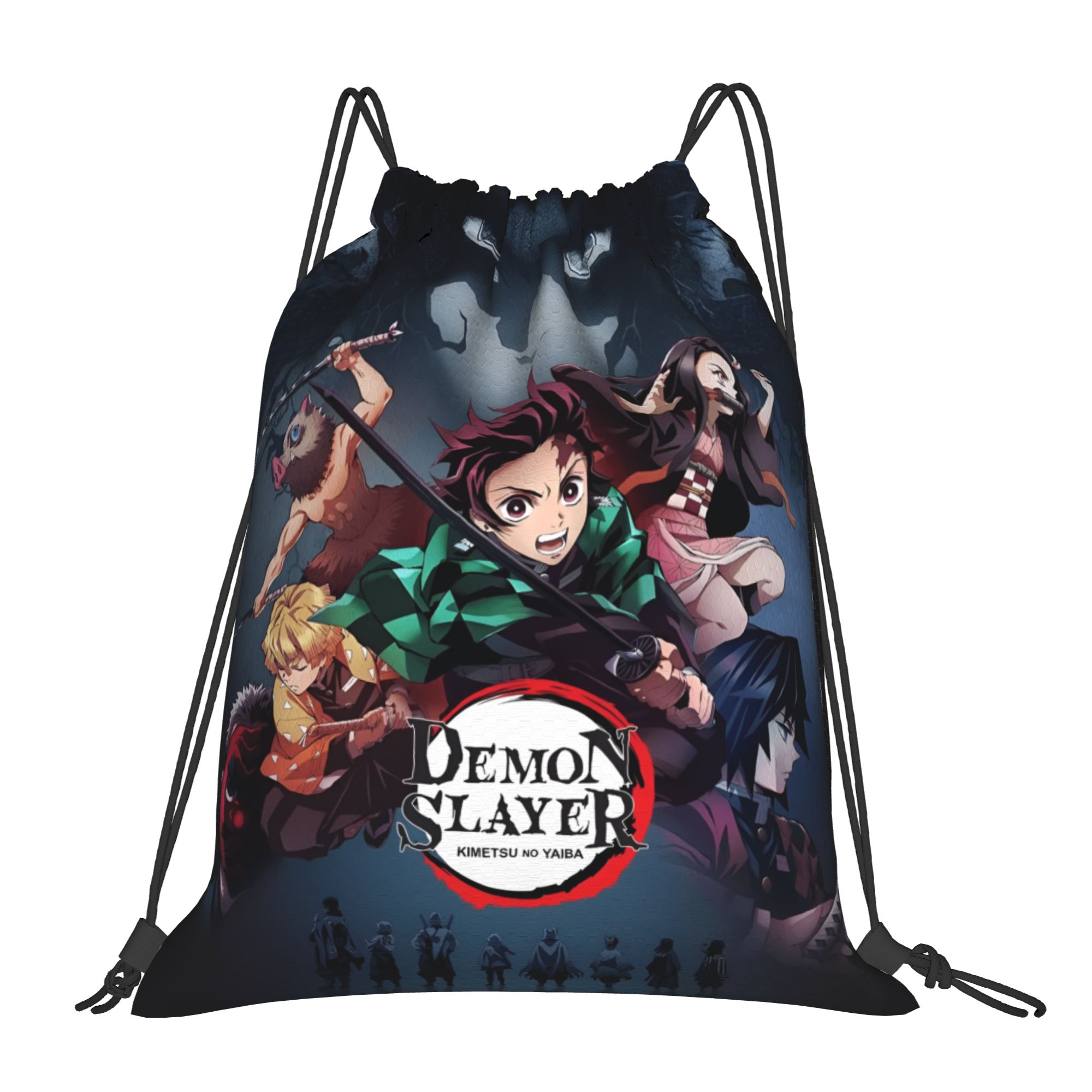 Anime Cosplay Shop - Custom D-Demons Slayers Drawstring Backpack Women