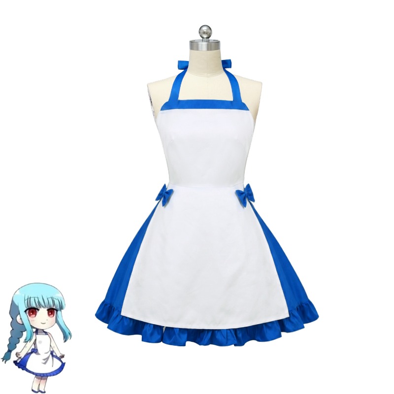 Zenos Anime Cosplay - ​Usirono Rituka Cosplay Costume Blue And