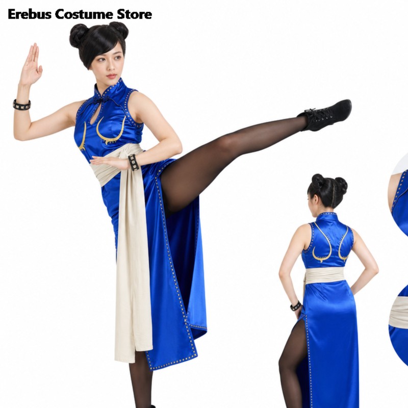 Adult Sexy Chun Li Cosplay Cos - Live Action Anime Cosplay 评论和价格
