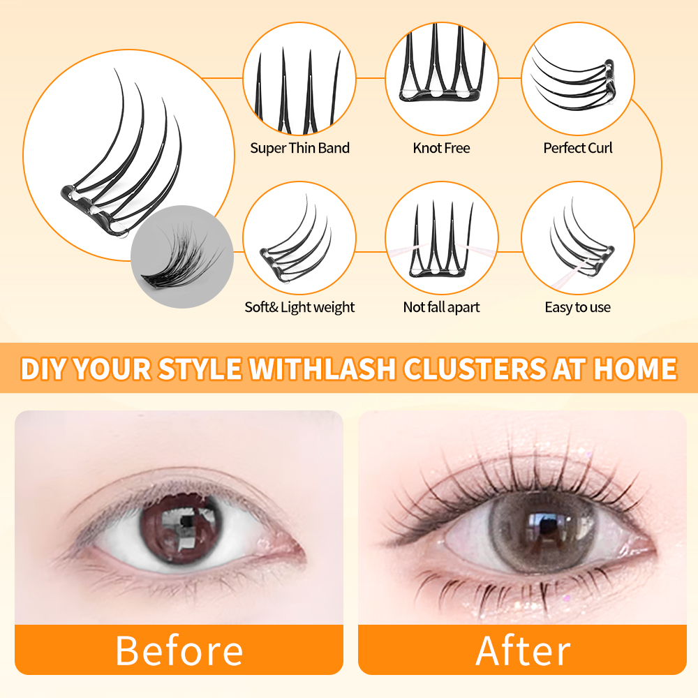 6/10/24Pairs Manga Lashes with - Asian Cosplay Anime 评论和价格