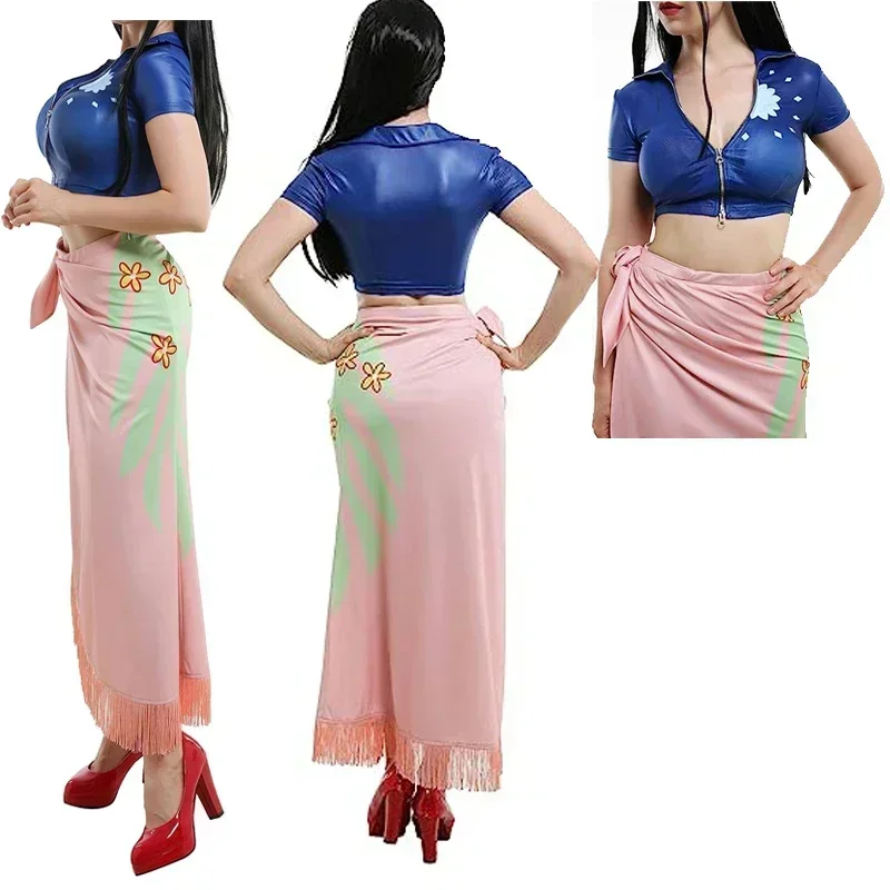 Nico Robin Cosplay Costume Dre - Anime Cosplay Nico Robin 评论和价格