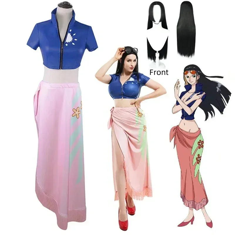 Nico Robin Cosplay Costume Dre - Anime Cosplay Nico Robin 评论和价格