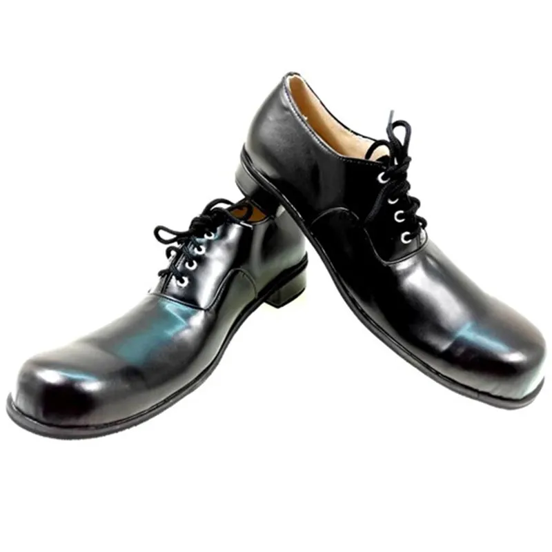 34cm Leather Anime Clown Shoes - Anime Cosplay For Black Guys 评论和价格