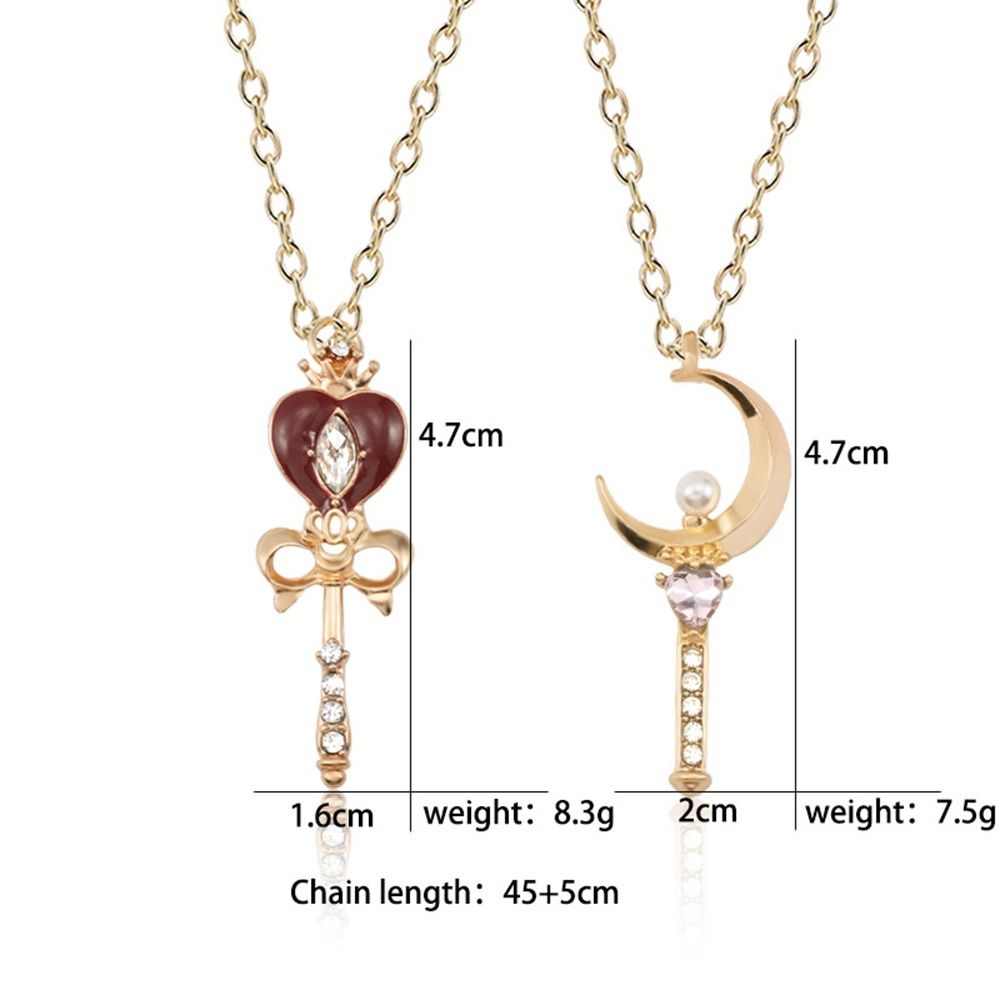 Crystal Anime Necklace Cute Co - Sailor Moon Wand 评论和价格