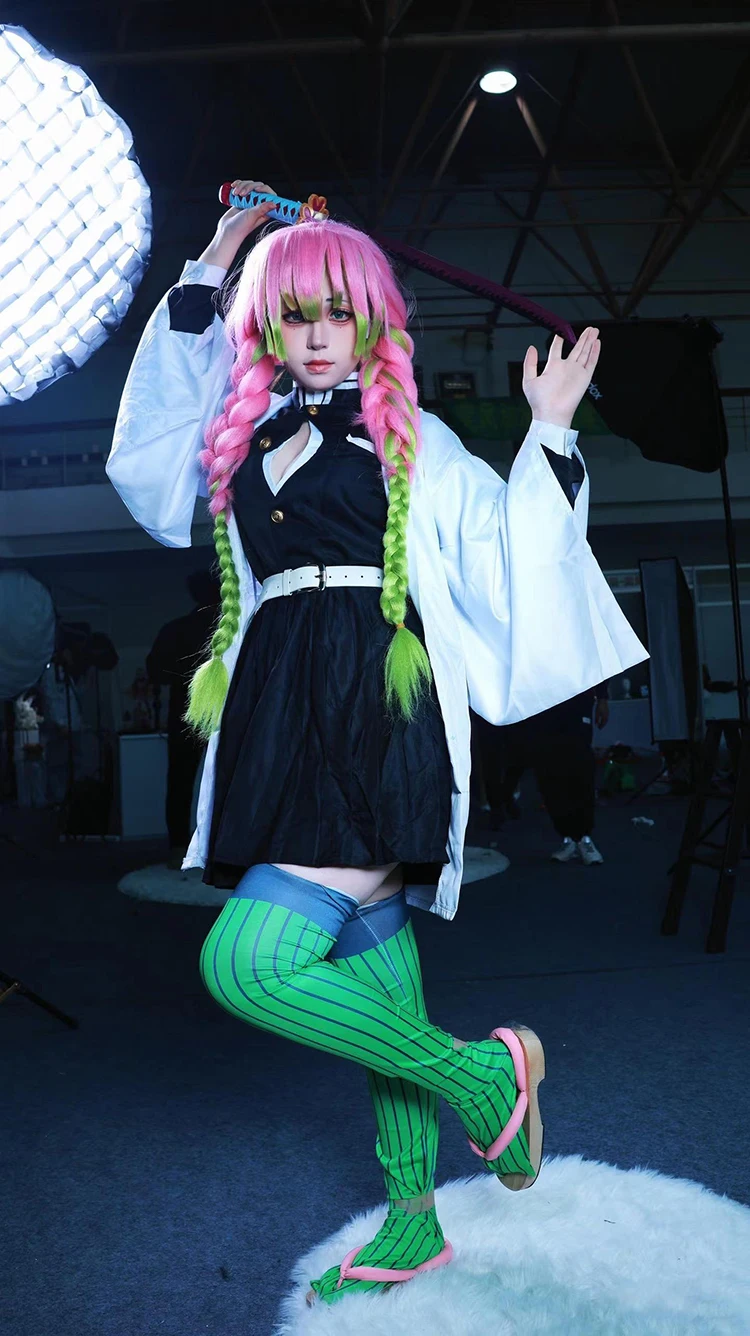 Anime Kanroji Mitsuri Cosplay  - Anime Cosplay Demon Slayer 评论和价格