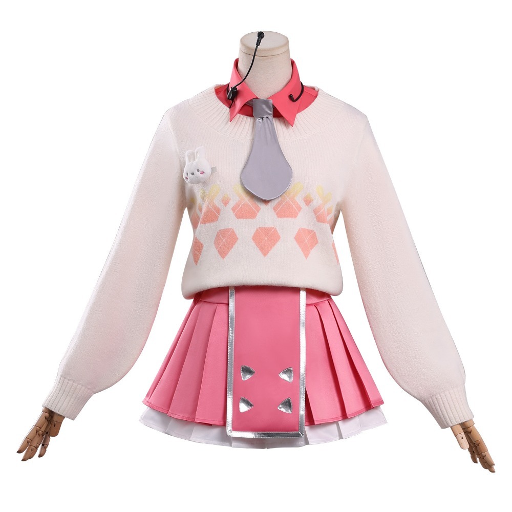 Women Game Halloween Outfit Te - Anime Cosplay Pink 评论和价格