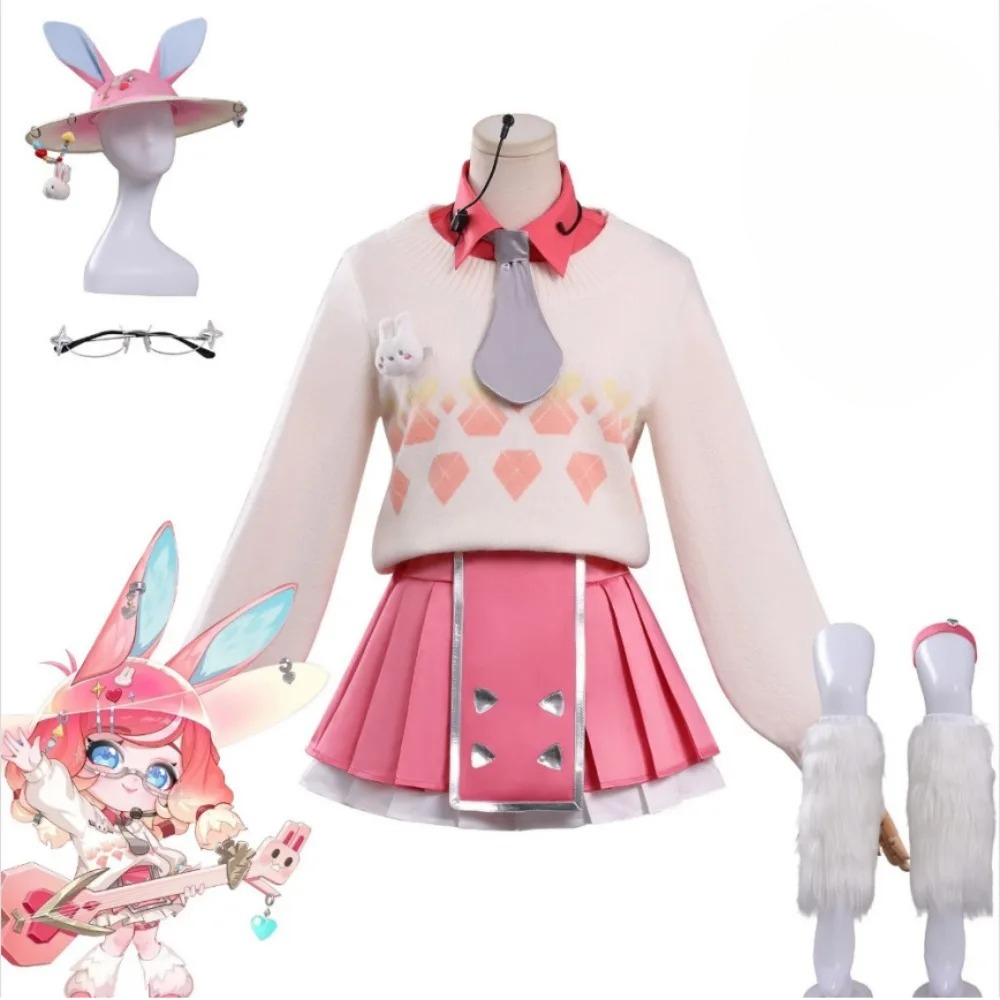 Women Game Halloween Outfit Te - Anime Cosplay Pink 评论和价格