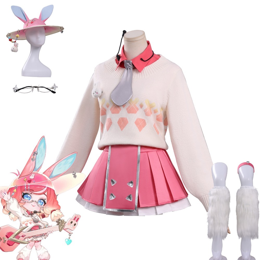 Women Game Halloween Outfit Te - Anime Cosplay Pink 评论和价格