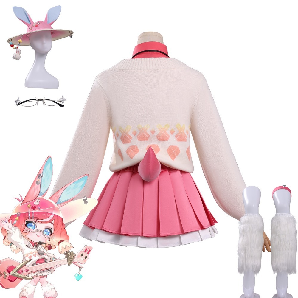 Women Game Halloween Outfit Te - Anime Cosplay Pink 评论和价格