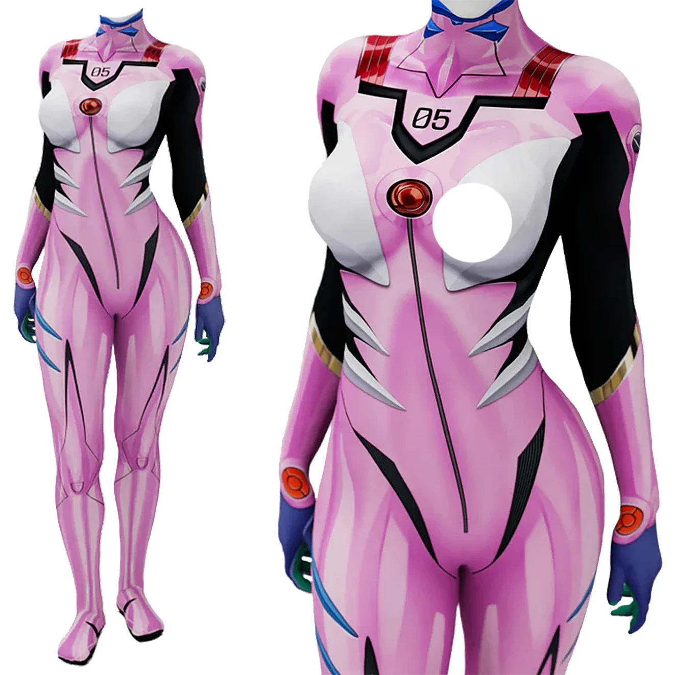 Anime EVA 05 Makinami Cosplay  - Anime Cosplay Bodysuit 评论和价格
