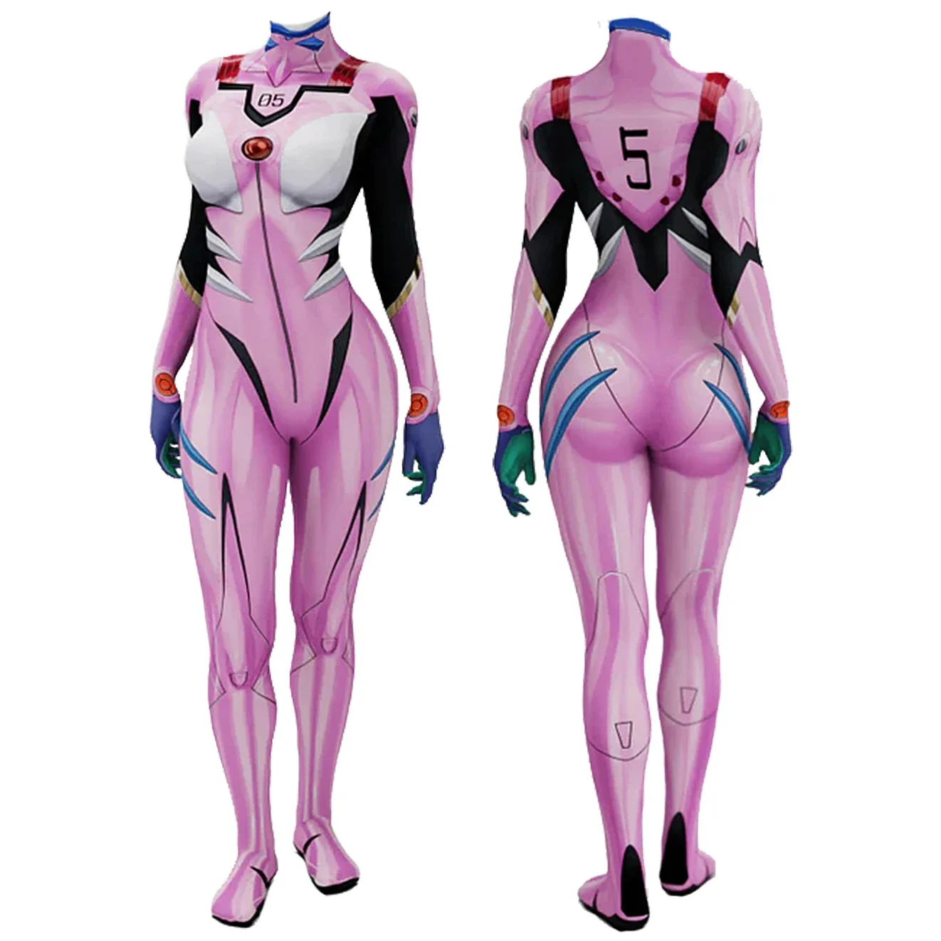 Anime EVA 05 Makinami Cosplay  - Anime Cosplay Bodysuit 评论和价格