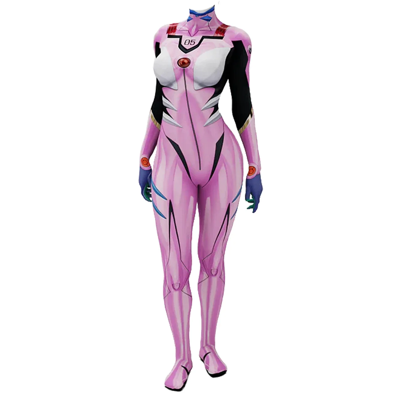 Anime EVA 05 Makinami Cosplay  - Anime Cosplay Bodysuit 评论和价格