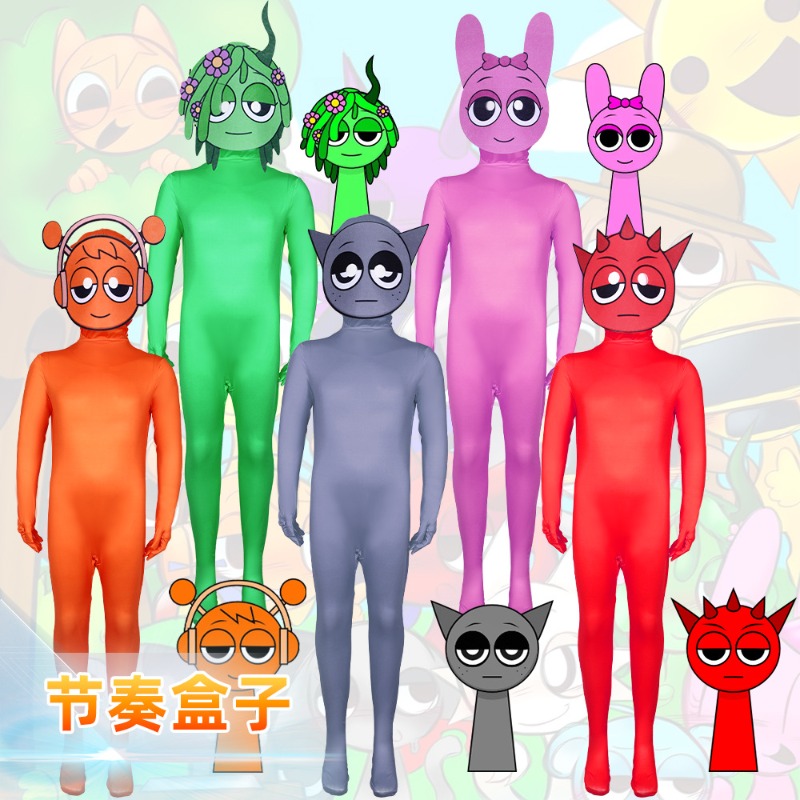 Game Incrediboxs Sprunki Cospl - Anime Cosplay Bodysuit 评论和价格