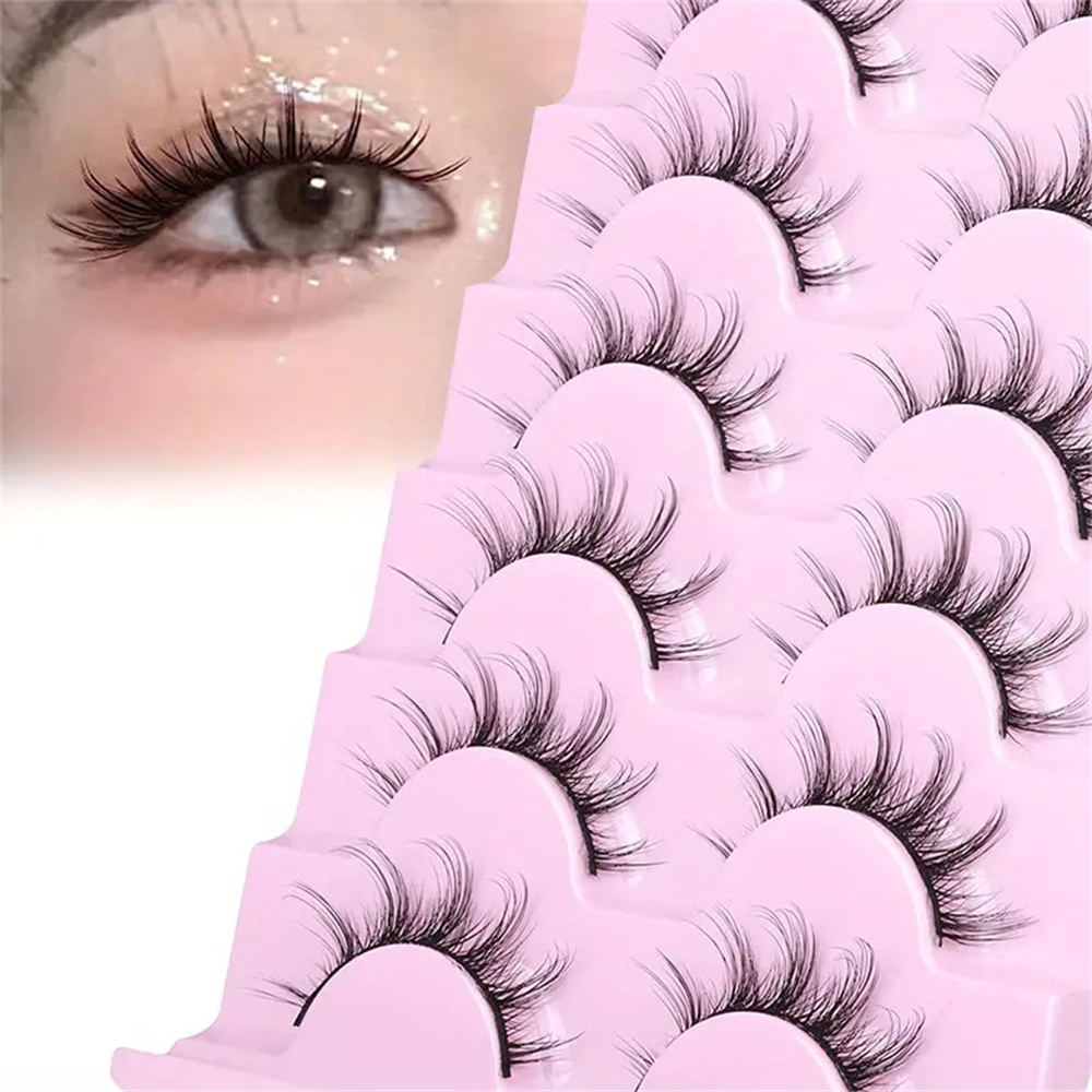 10 Pairs Manga Anime Lashes Na - Asian Cosplay Anime 评论和价格