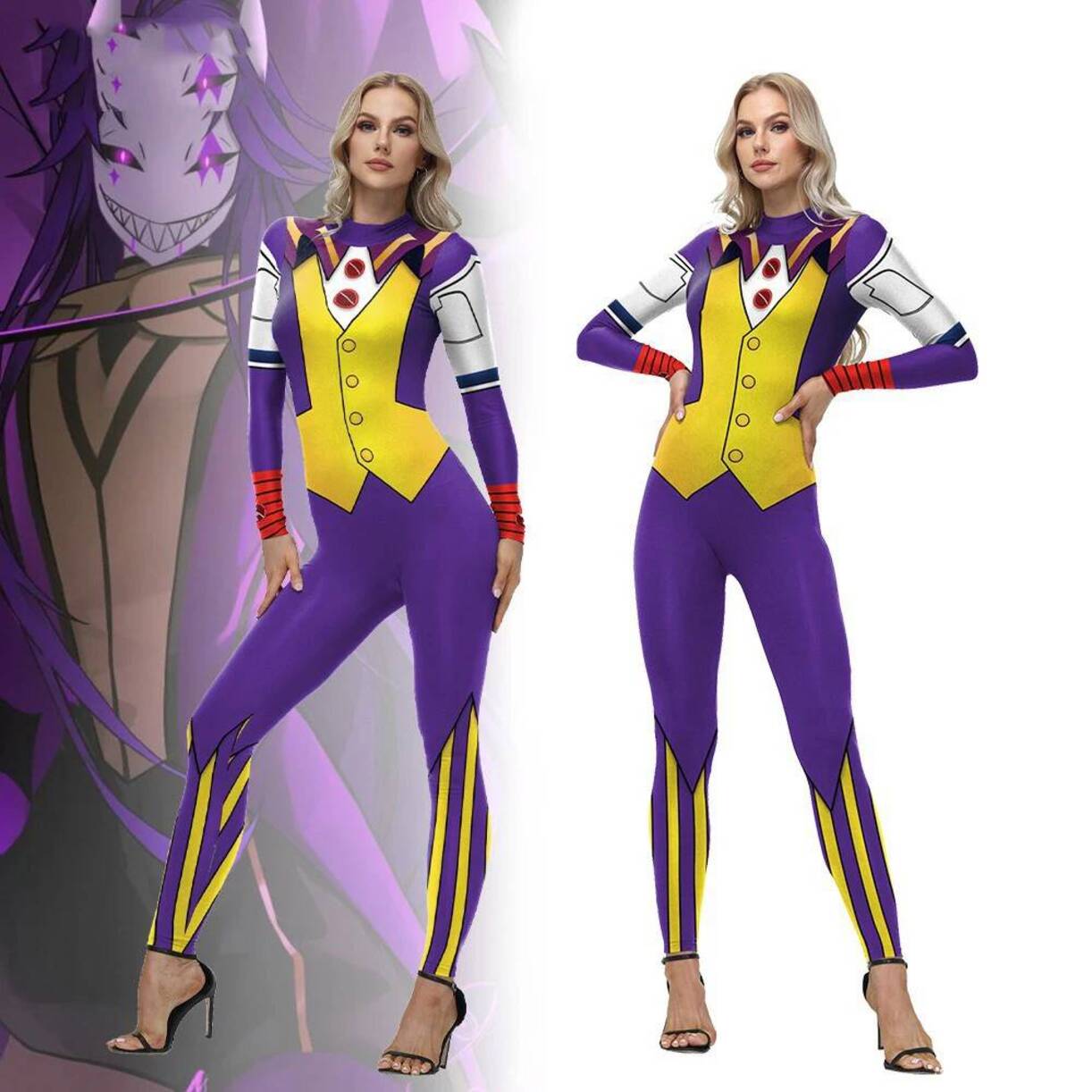 Anime Acg Women Cosplay Pierro - Anime Cosplay Bodysuit 评论和价格