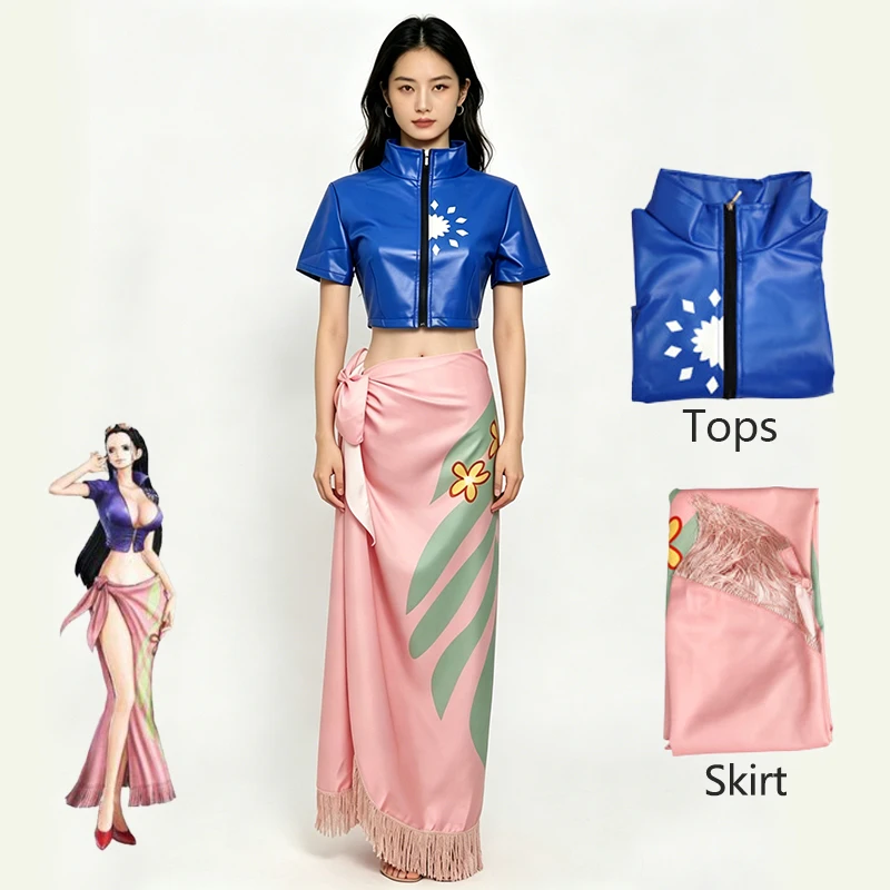 Women Nico Robin Cosplay Two-P - Anime Cosplay Nico Robin 评论和价格