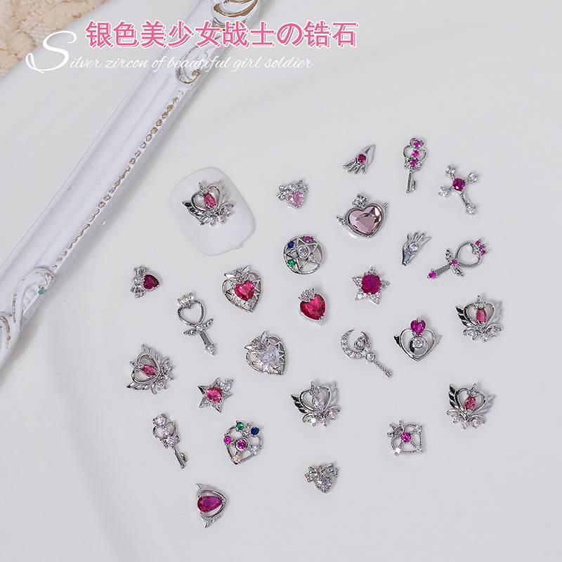 10 PCS mix Silver Pretty Soldi - Sailor Moon Wand 评论和价格