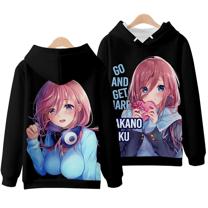 vivi 2025 3D Hoodies The Quint - Quintuplets Anime Cosplay 评论和价格