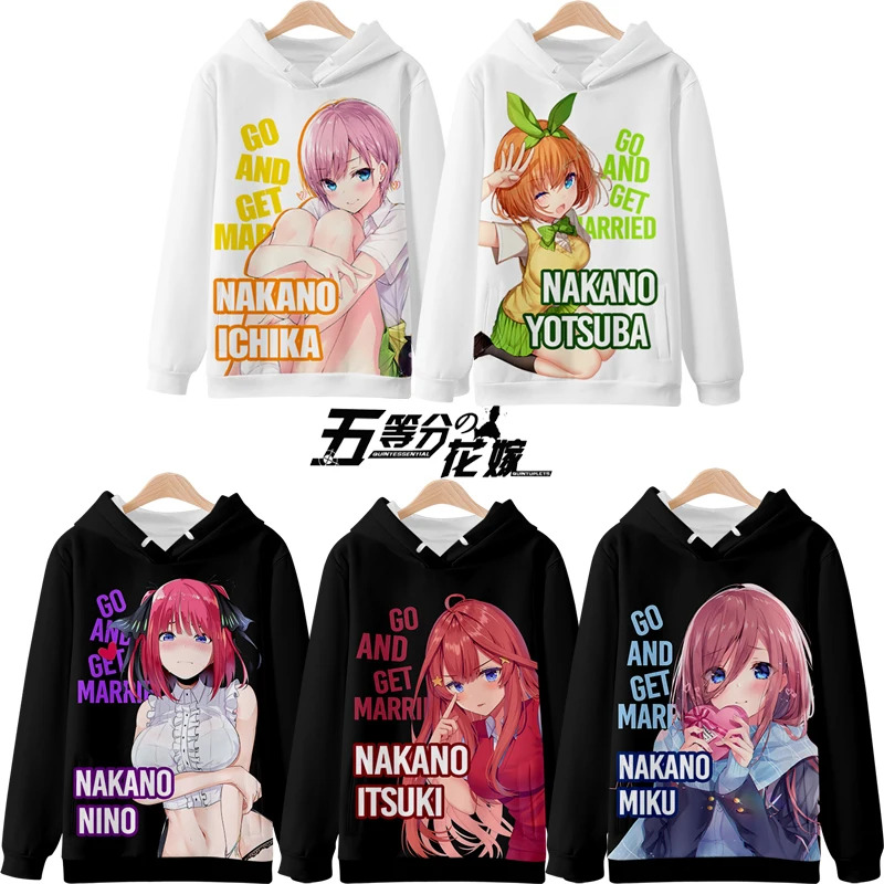 vivi 2025 3D Hoodies The Quint - Quintuplets Anime Cosplay 评论和价格