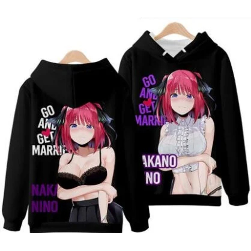 vivi 2025 3D Hoodies The Quint - Quintuplets Anime Cosplay 评论和价格