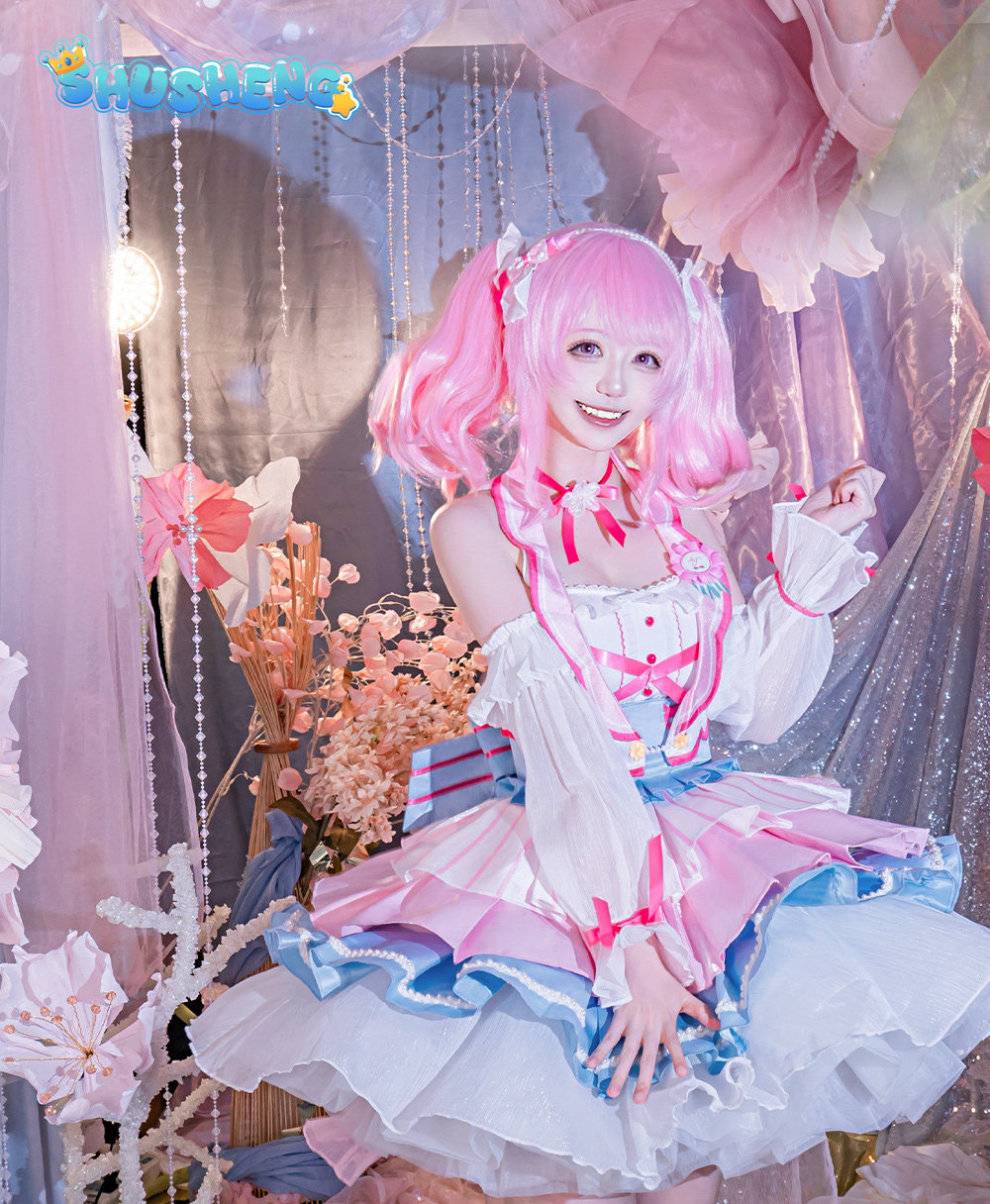 Maruyama Aya Pink Lolita BanG  - Anime Cosplay Pink 评论和价格