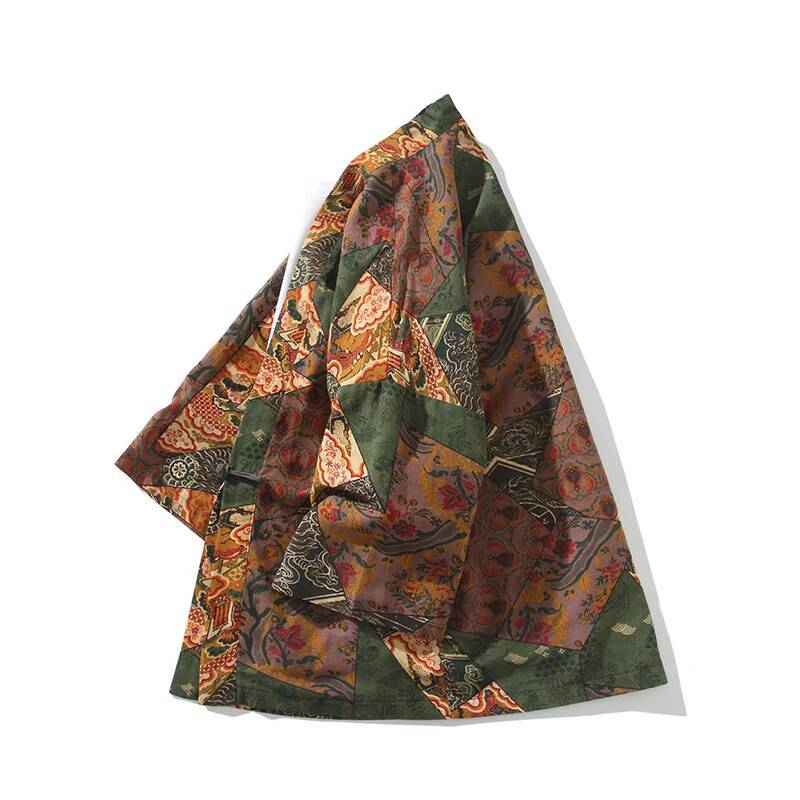Ethnic Style Print Yukata Men  - Asian Cosplay Anime 评论和价格